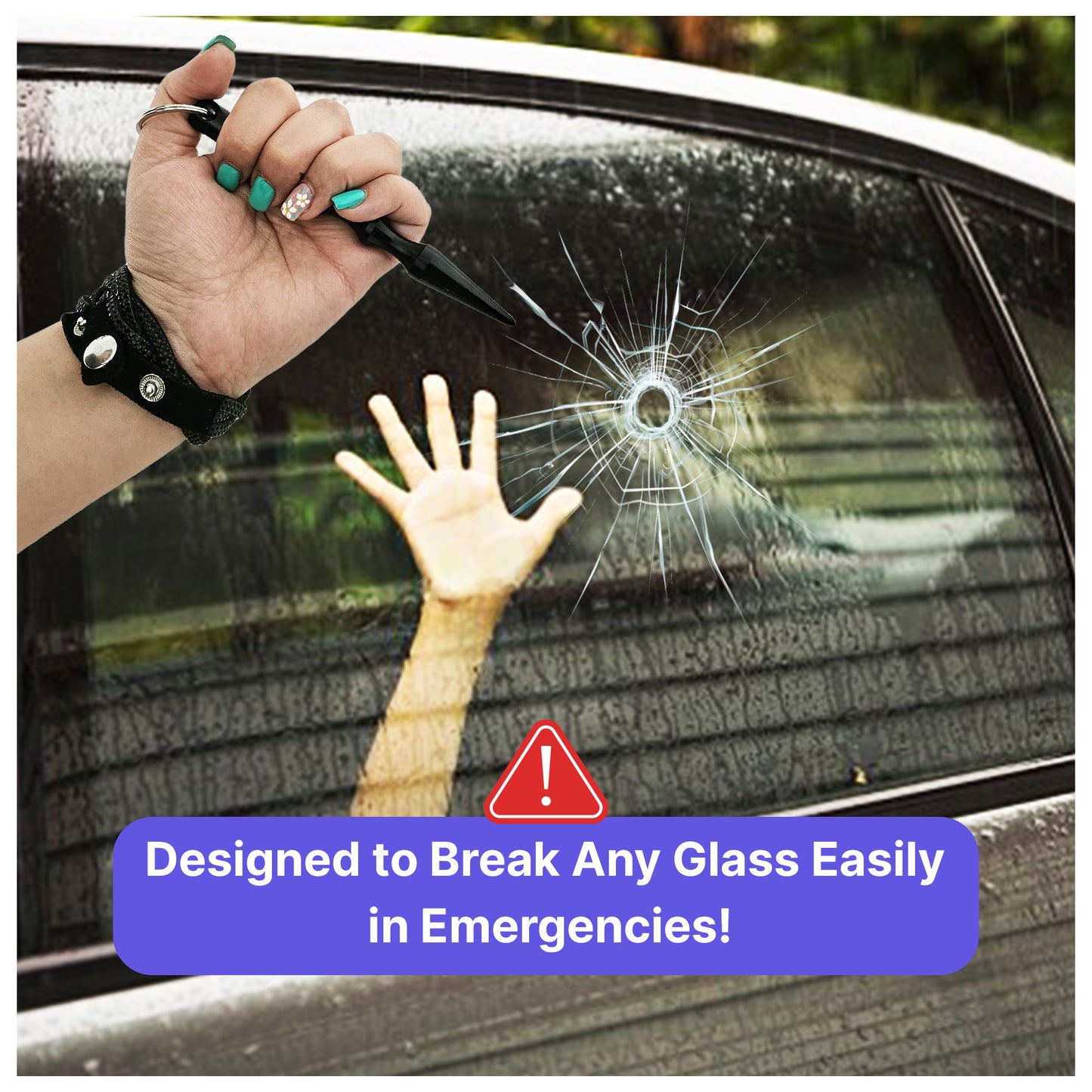 DYHOL Mini Stun Flashlight & Aluminum Safety Stick Combo – USB Rechargeable Stun Device with Battery Indicator, Compact Emergency Glass Breaker & Everyday Personal Safety Accessory