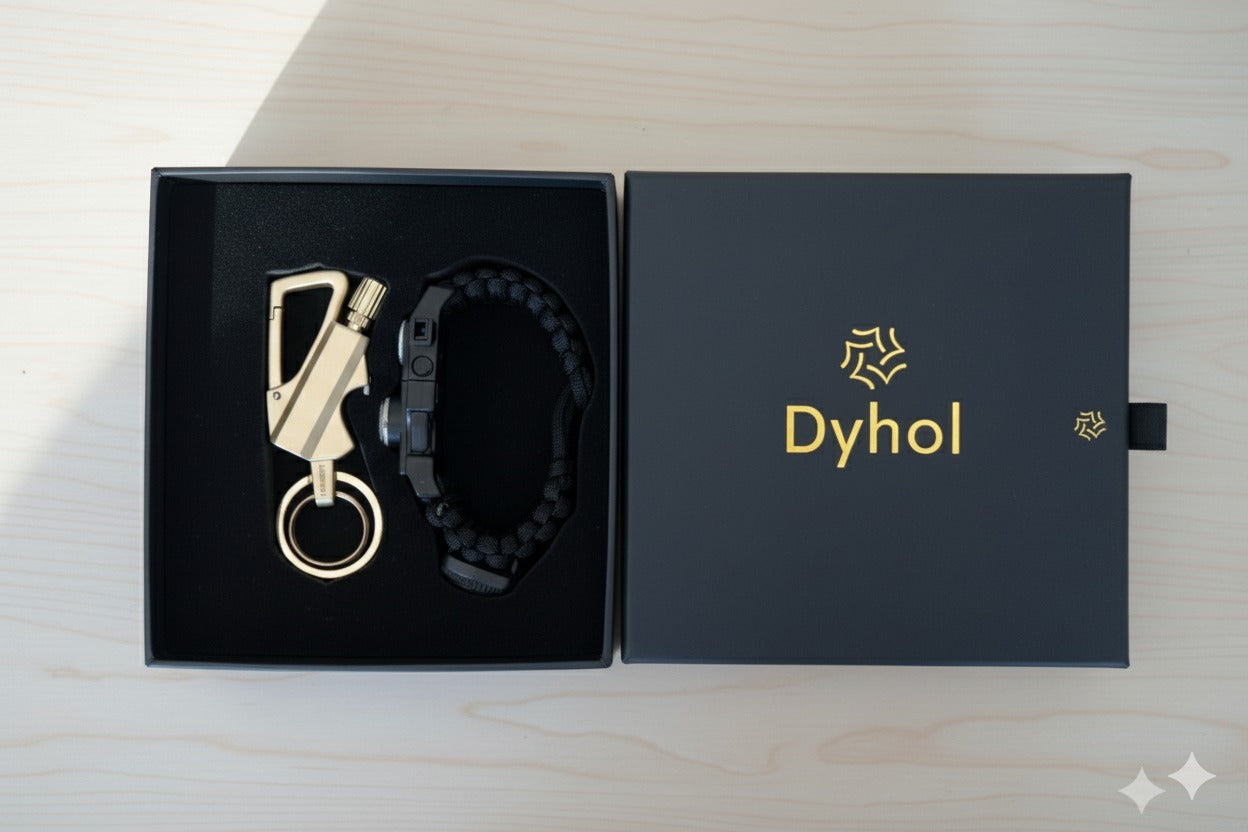 DYHOL Mini Stun Flashlight & Aluminum Safety Stick Combo – USB Rechargeable Stun Device with Battery Indicator, Compact Emergency Glass Breaker & Everyday Personal Safety Accessory (Copy)